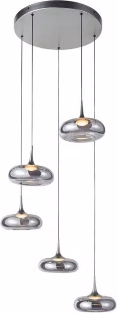 Lampada a sospensione Tenele cromata LED 35W Italux
