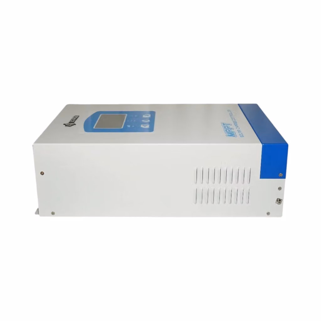 Regolatore solare MPPT Bourget 100 A 12V/24V/36V/48V con display LCD, Bluetooth e sensore di temperatura, colore bianco – 2