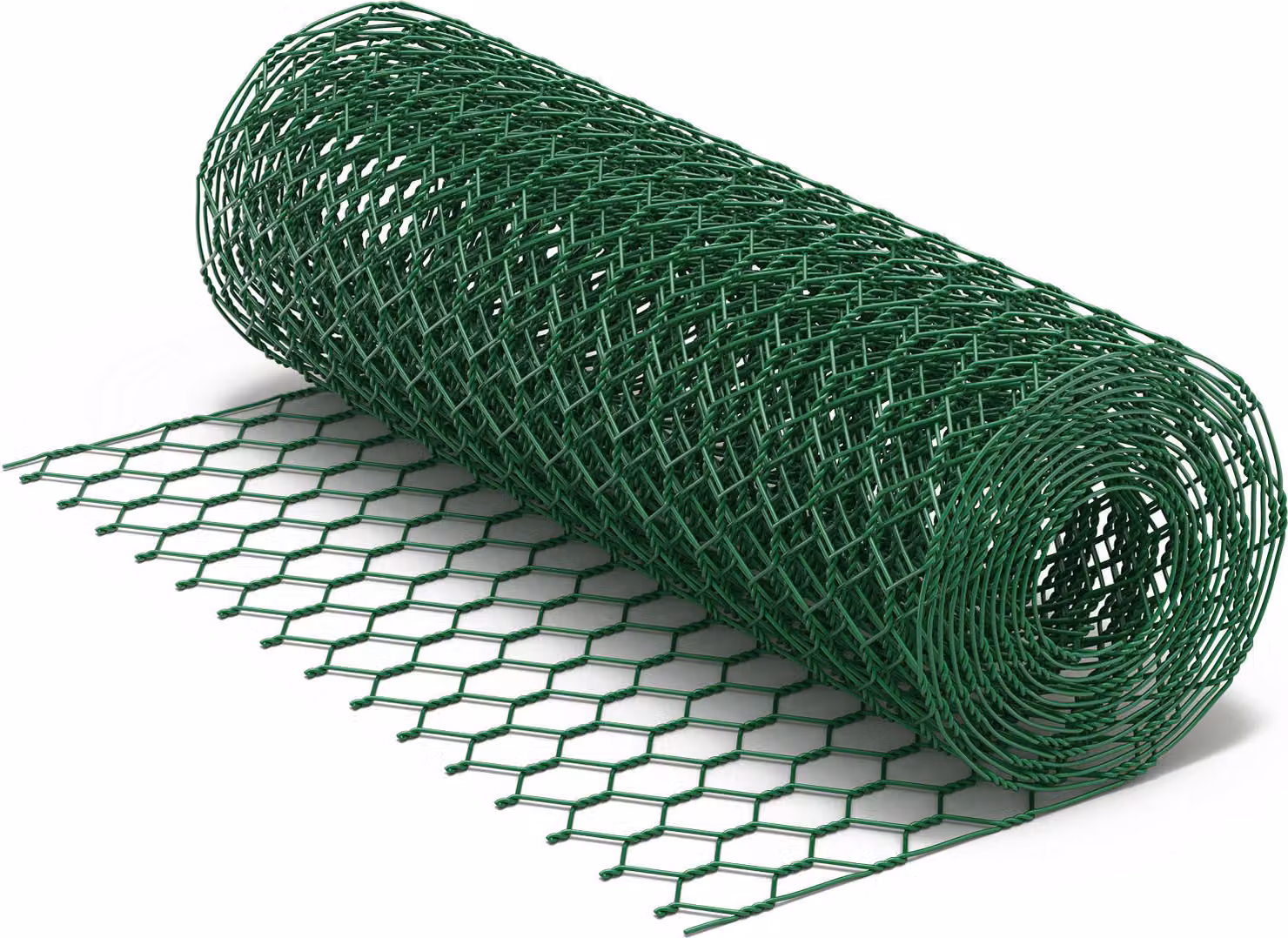 Recinzione in rete metallica Wiltec verde 120 cm x 25 m, spessore 0,9 mm, maglia 25x25 mm, filo per voliera a 6 angoli in acciaio zincato, rete metallica, filo per uccelli