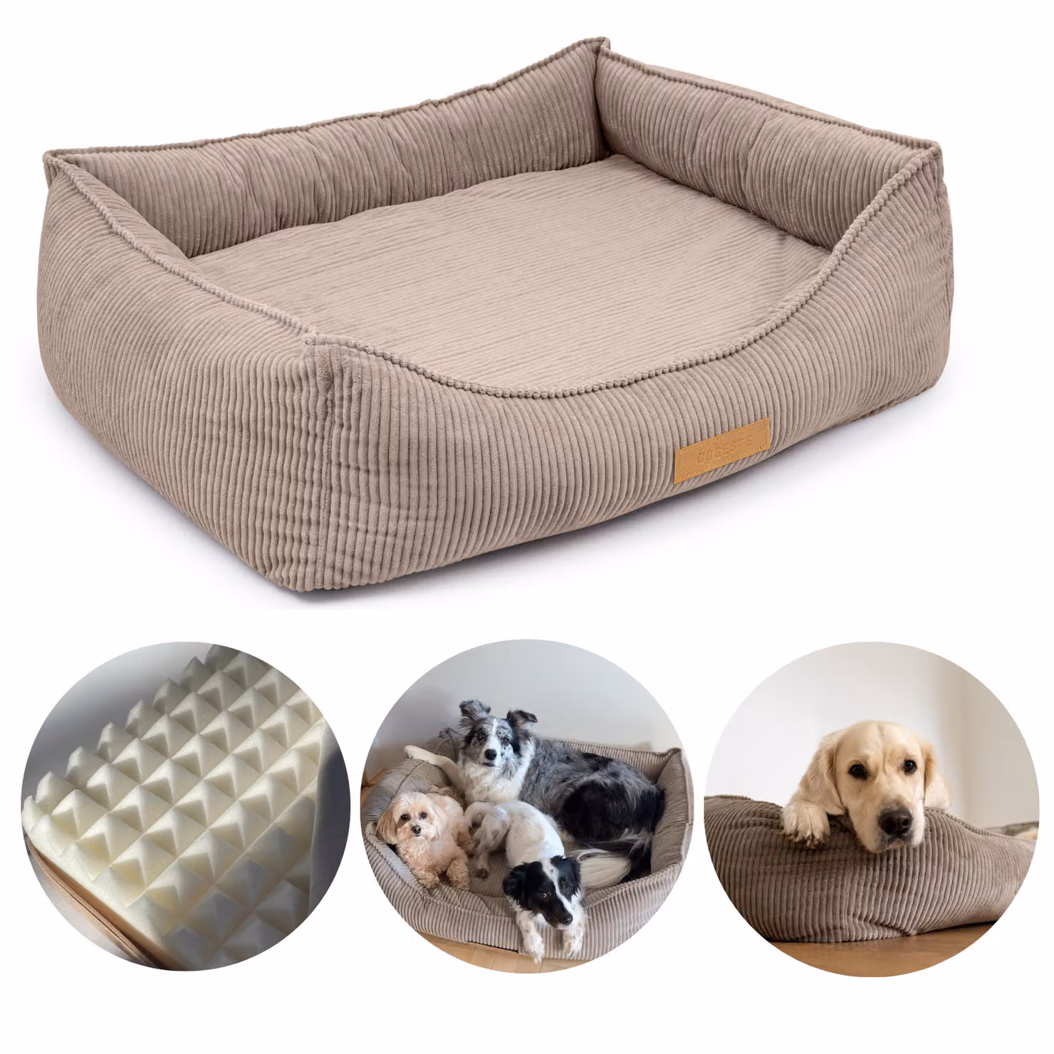 Cuccia ortopedica per cani di grossa taglia, Materasso per cani XXL 110 x 90 cm