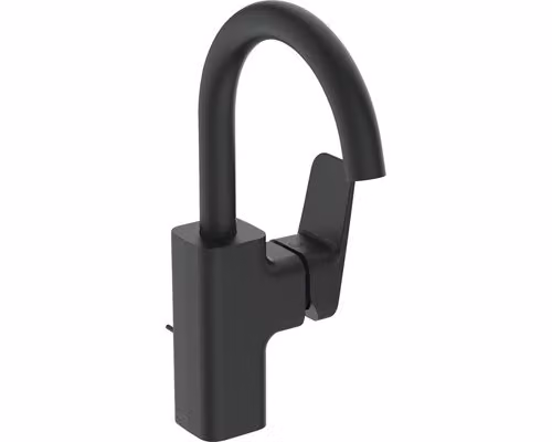Ideal Standard miscelatore per lavabo Ceraplan H200, bocca alta, sporgenza 145 mm BD235XG Nero (Silk Black)