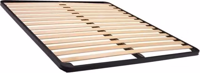 Rete Flexa Effezeta Italia con 14 doghe in legno di betulla per letto da una piazza e mezza L/P/H: 120 x 200 cm, colore nero