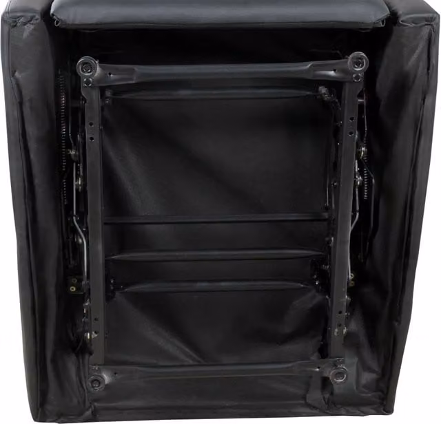 Poltrona Relax Reclinabile Ergonomica in Similpelle 65x92x100 cm Nero