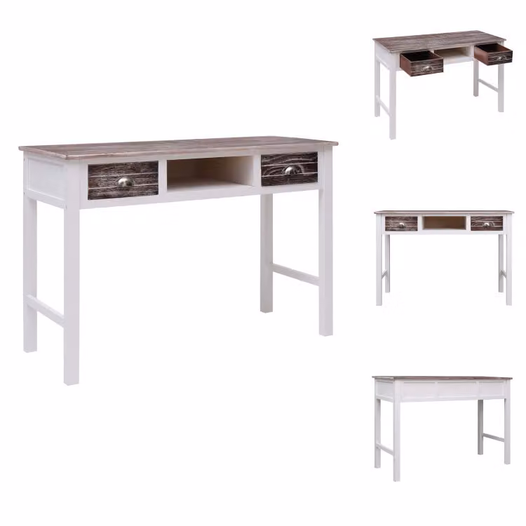 vidaXL Scrivania marrone 110 × 45 × 76 cm legno - Scrivanie