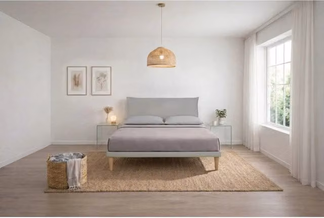 Letto imbottito Letto Matrimoniale alla Francese 140x200 cm Soft - Similpelle,Tortora,Con rete