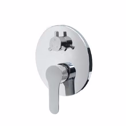 Mereo Zuna - Batteria da incasso per 2 apparecchi, con corpo, cromata CB60106ZA