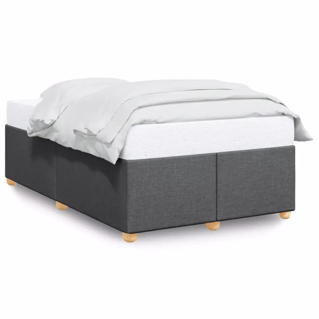 Giroletto vidaXL in tessuto grigio scuro con doghe in legno, L/P: 120 x 200 cm – 2