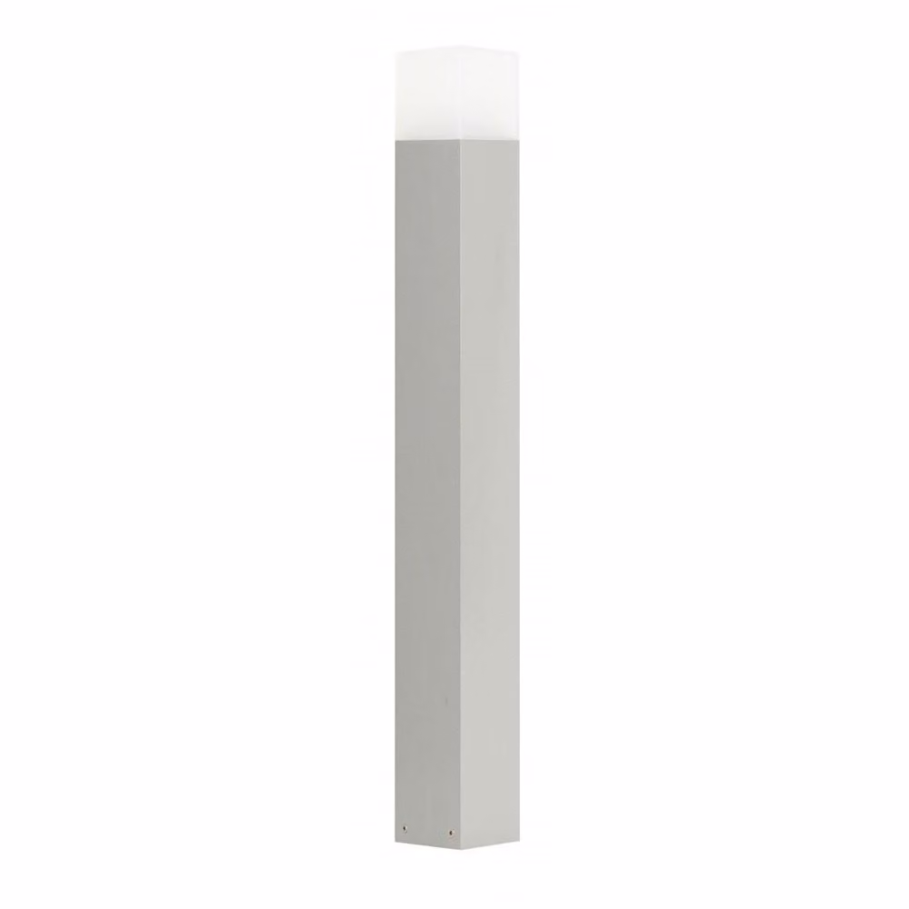 Palo luce 83 cm 1xE27 argento IP44 SU-MA Cube CB-830 AL