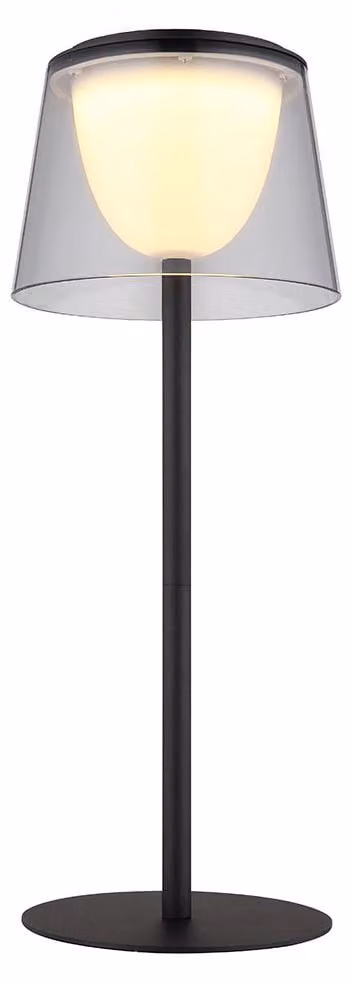 Lampada da tavolo a LED, interno/esterno, fumo, dimmer touch, H 34 cm