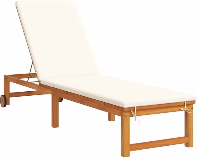 Lettino da Lettino sole | Sdraio da giardino | Lettino da sole Marrone 202 x 53 x 89 cm