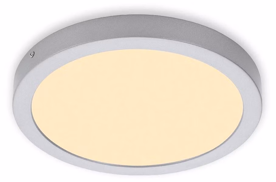 Lampada a LED da incasso Lampada da incasso 3000K IP44 21 W argento metallo Ø30cm Briloner