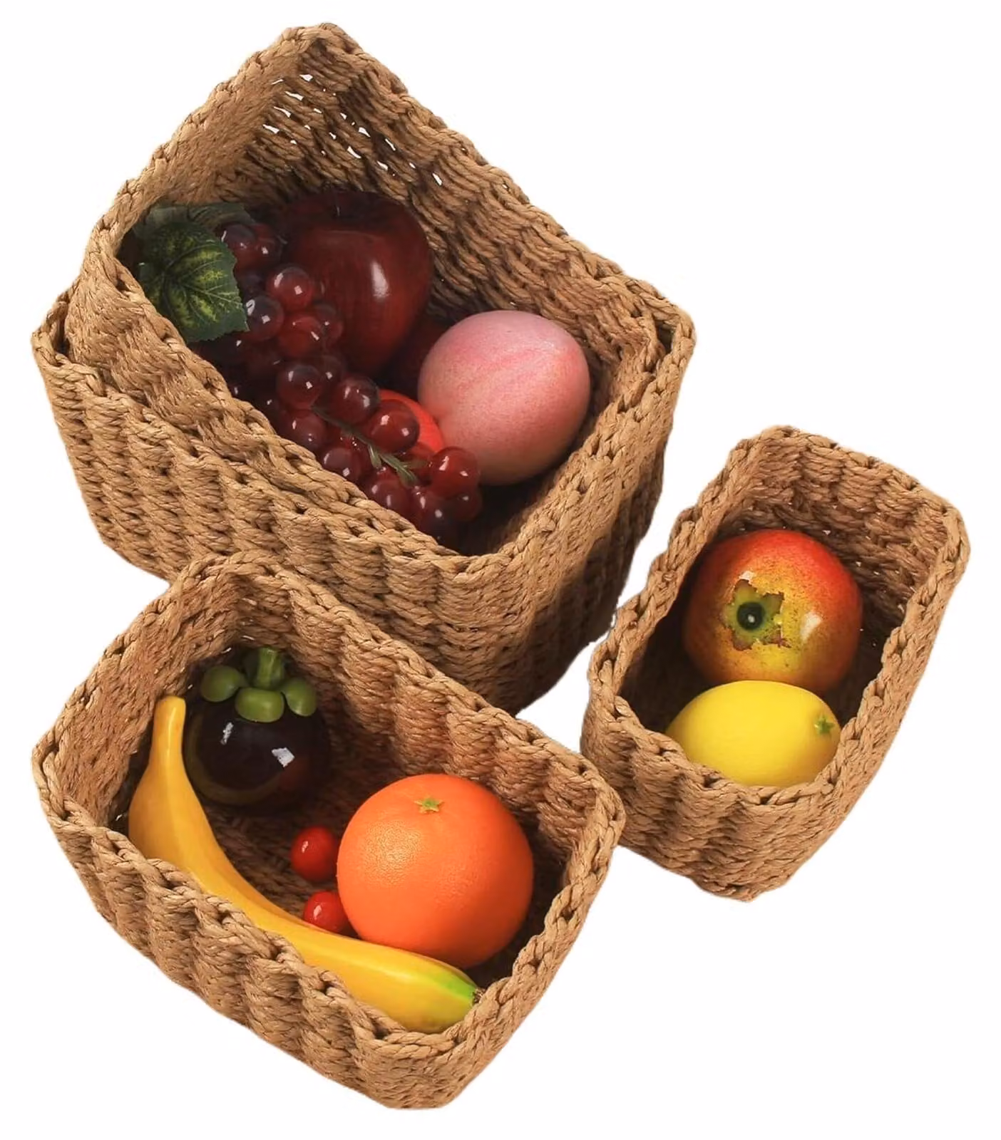 Set di 4 cesti decorativi per l'organizzazione
