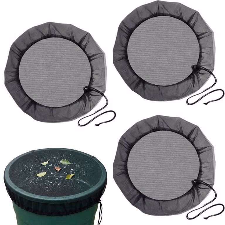 Set di 3 bidoni per la raccolta dell'acqua piovana, rete da 95 cm, regolabile