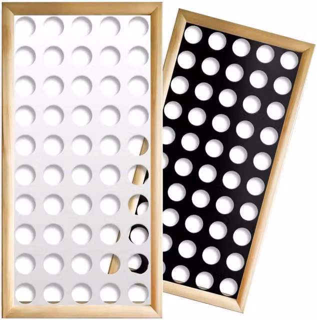 Moduli Decorativi FORI MEDI Signorbit in Legno e PVC, Colore: Nero, L/P/H: 73 x 64 x 148 cm
