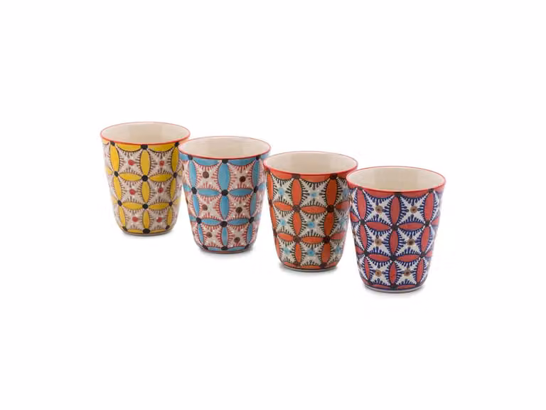 Hippy Tazza Set da 4 pz