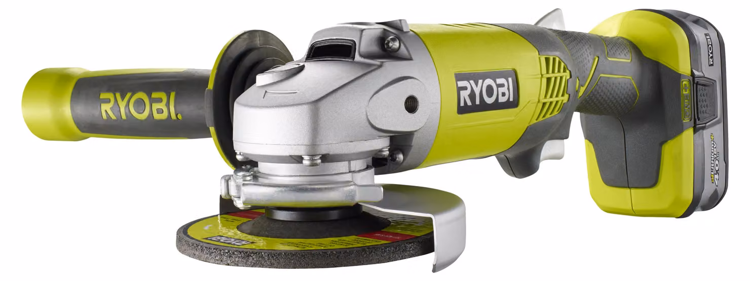 Smerigliatrice Angolare A Batteria 'R18Ag-140S' Ryobi Ø 115 - 18V 4,0Ah