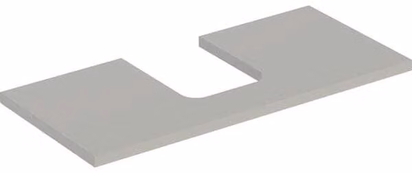 Plaque de lavabo Geberit ONE, découpe au centre, pour lavabo à poser en forme de coupe, 105x3x47cm, 505.274.00.7, 505.274.00.7