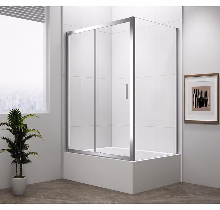 DEEP Cabina doccia rettangolare 1200x900mm variante L/R, vetro trasparente