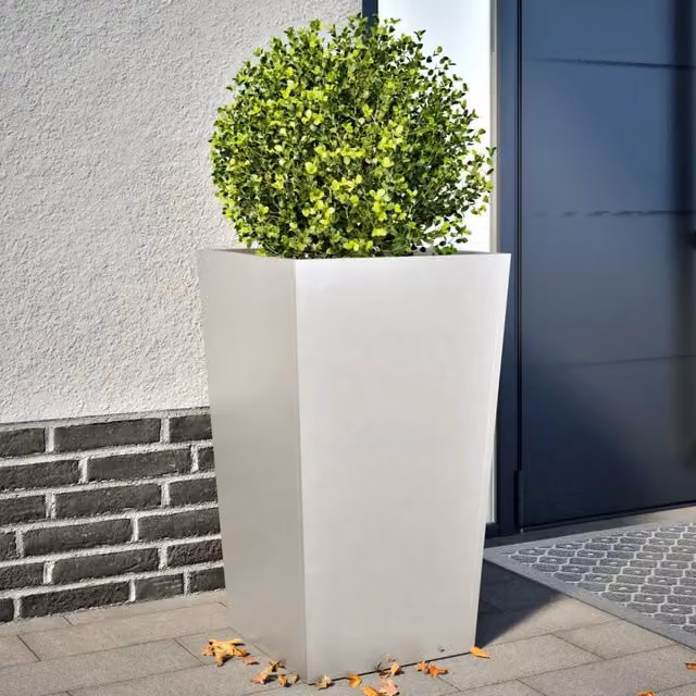 Fioriere da Giardino 2 pz 45x45x75 cm in Acciaio Inox 851103
