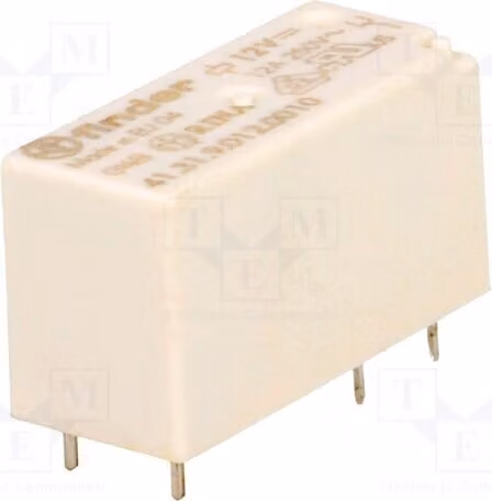 1 relè: bobina elettromagnetica, 12VDC, 12A/250VAC, 25A, codice prodotto: 41.31.9.012.0010, marca: Elek