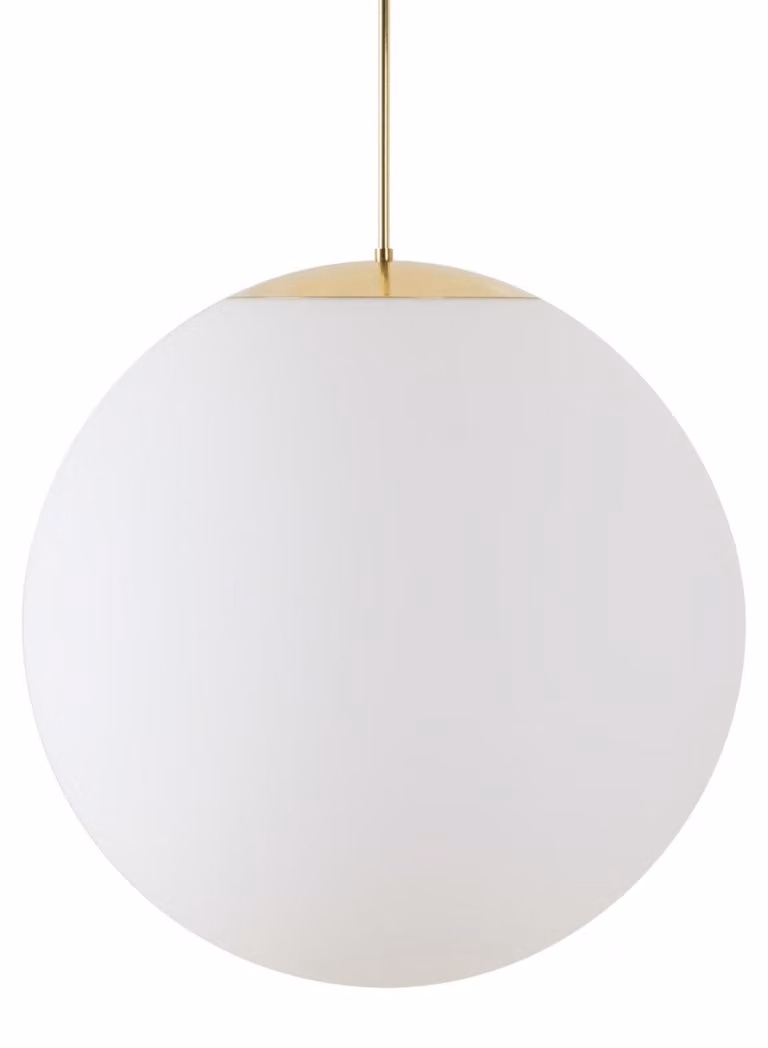 OSMONT ISI60713 ISIS P5 PM-M HP Lampada a sospensione in plastica, ottone/bianco, grado di protezione IP40, 4000 K, LED da 65 W