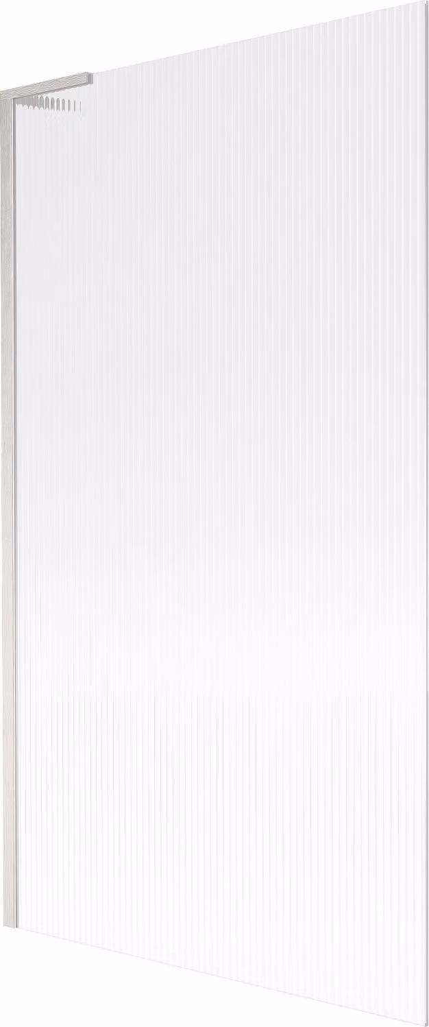 Mexen Next L parete vasca da bagno 1-anta 100 x 150 cm, strisce, nichel spazzolato - 895-100-000-03-09-97