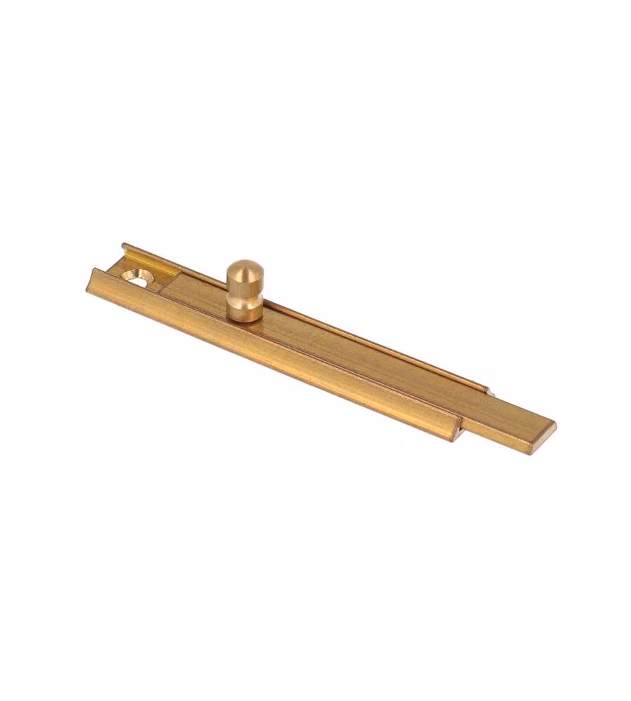 Catenaccio ad incastro Masidef in ottone lucido color oro 70 mm