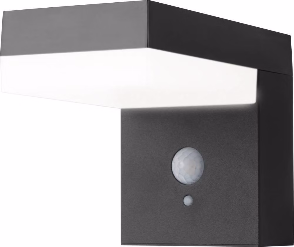 Sygonix SY-4715526 Applique solare da esterno con rilevatore di movimento SMD LED 6 W Nero