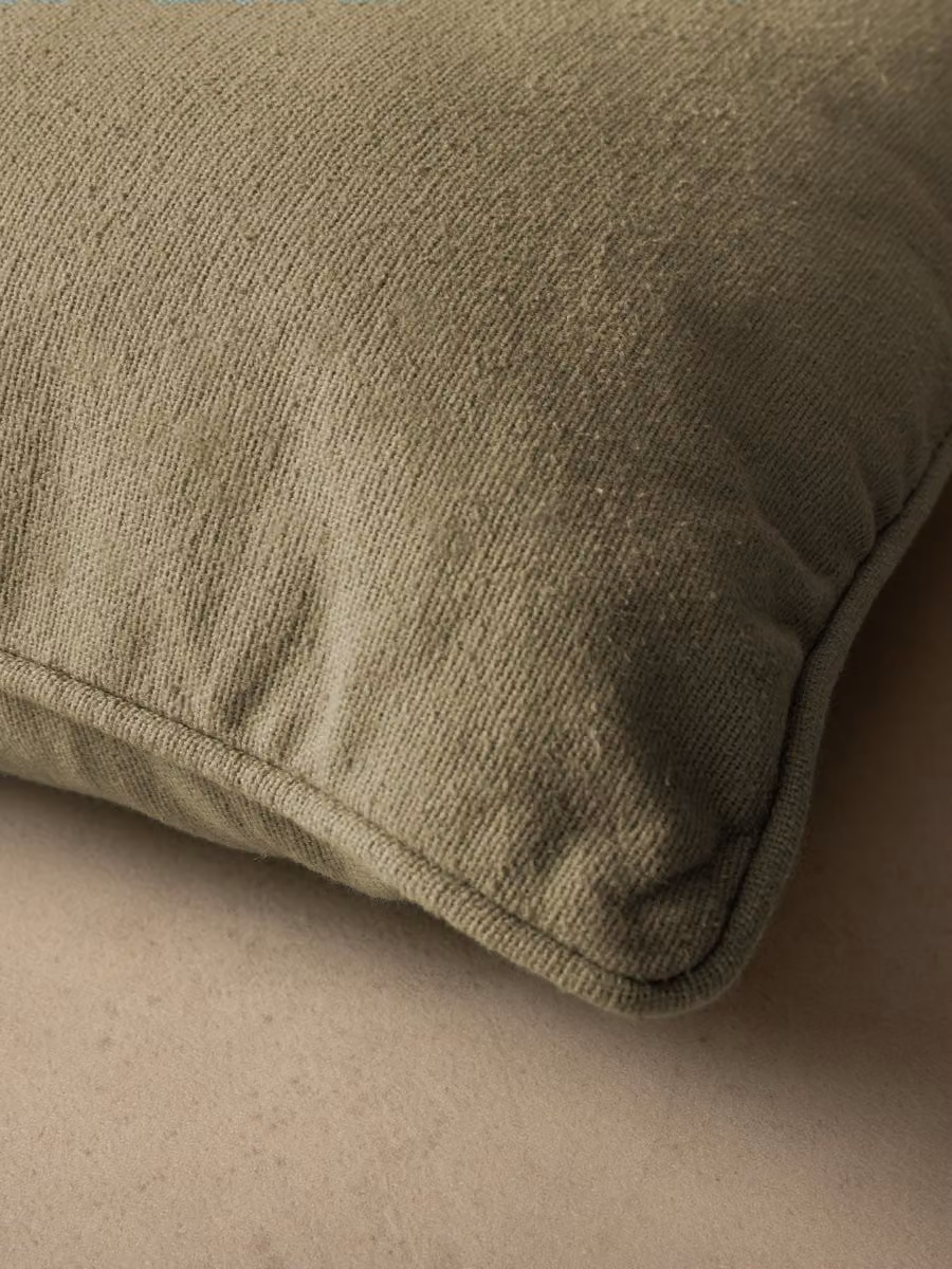 Cuscino quadrato Bloq verde in cotone con fodera lavabile Kenay Home L/P: 45 x 45 cm – 2