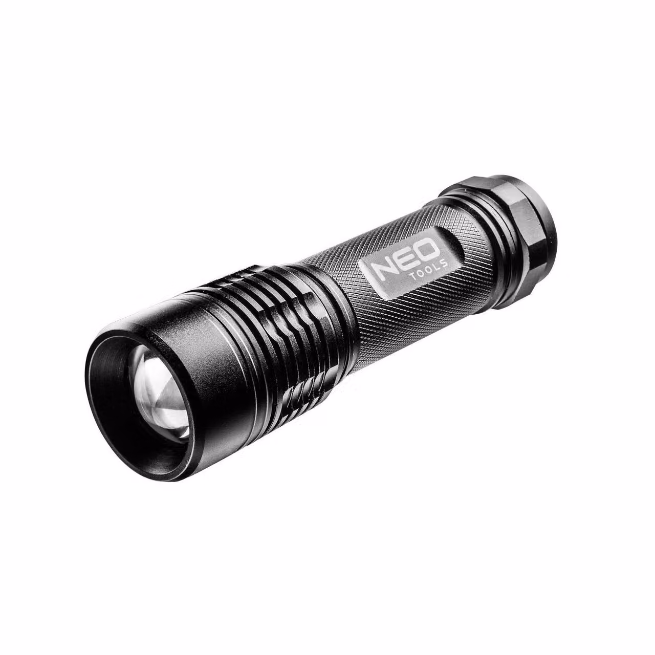 NEO TOOLS Torcia in alluminio 200 lumen, zoom, IPX7, 3xAA