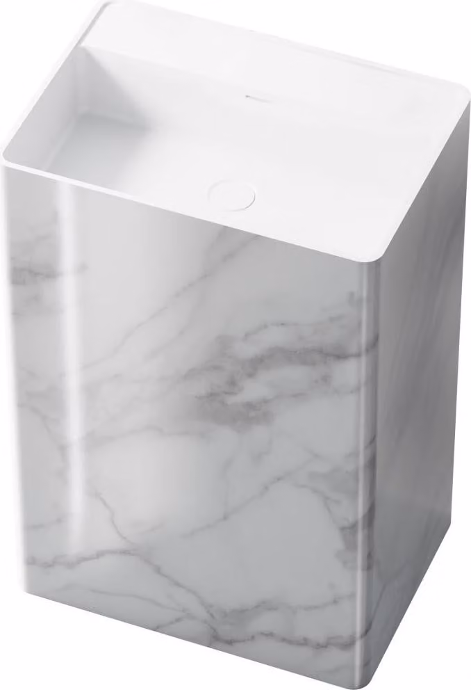 Steinberg Série 540 Lavabo au sol, rectangulaire, avec trop-plein, 600x420x900mm, 540712052, 540712052