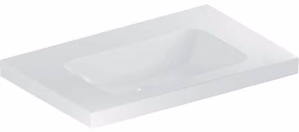 Geberit iCon Light lavabo, 75 cm x 48 cm, sans trou pour robinetterie, sans trop-plein,501839, 501.839.00.8, 501.839.00.8