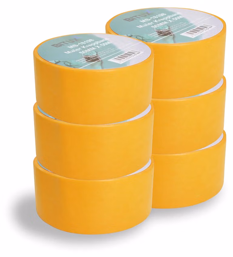 Bituxx 6x 50m nastro adesivo per pittori largo 50 mm, MS-18413
