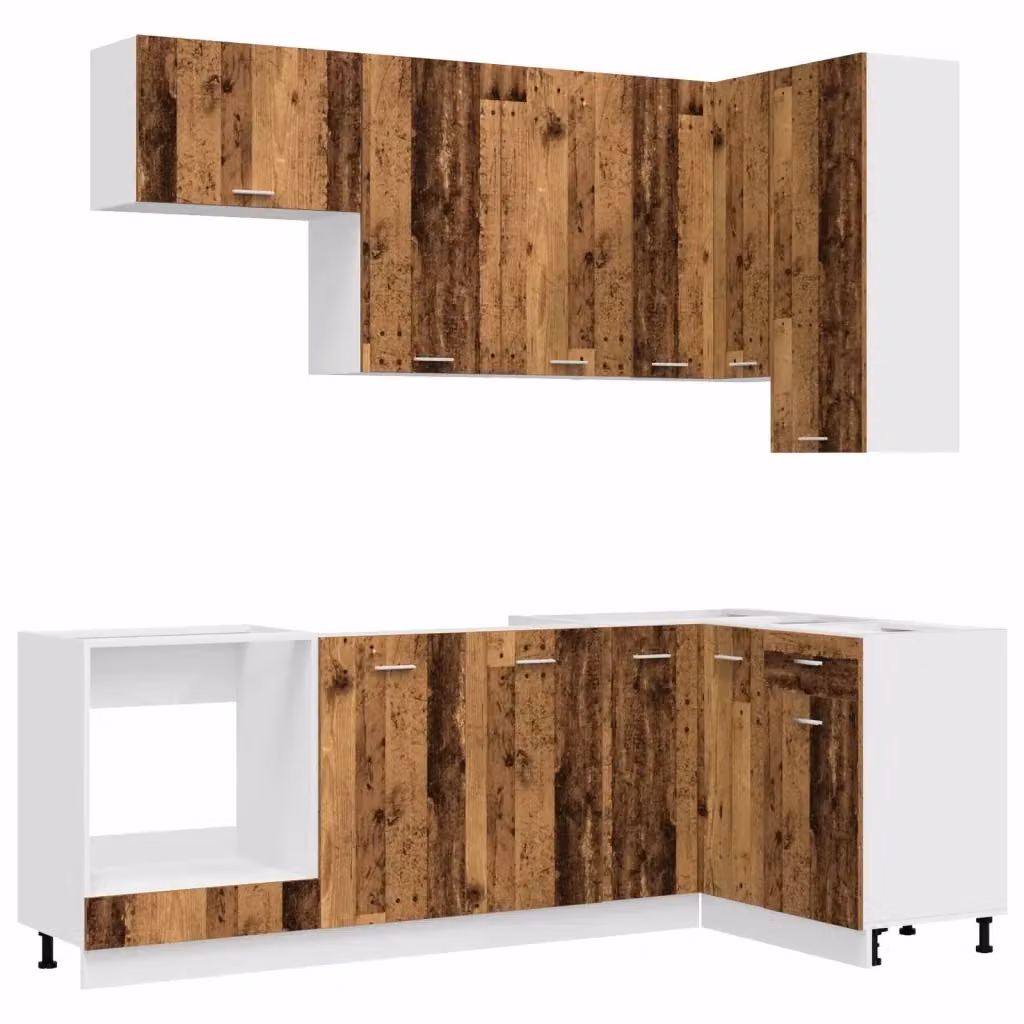 Unità Cucina Moderna vidaXL LYON 8 Pezzi in Legno Marrone – 2