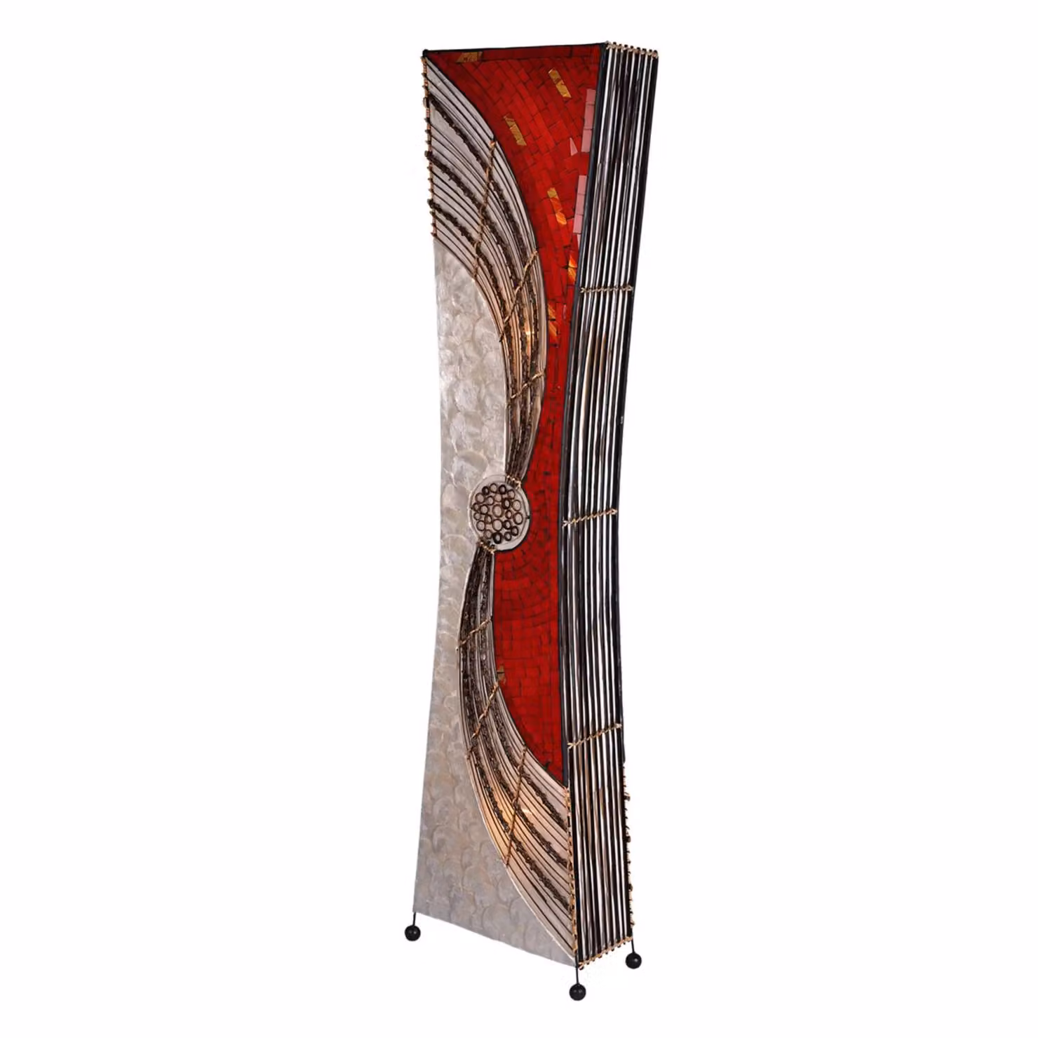 Woru Lampada da terra ALISA, Rosso, Soggiorno / Sala da pranzo, Design, Lampada da terra