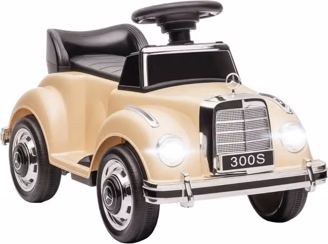 Auto elettrica Mercedes Zephmum beige con luci e suoni