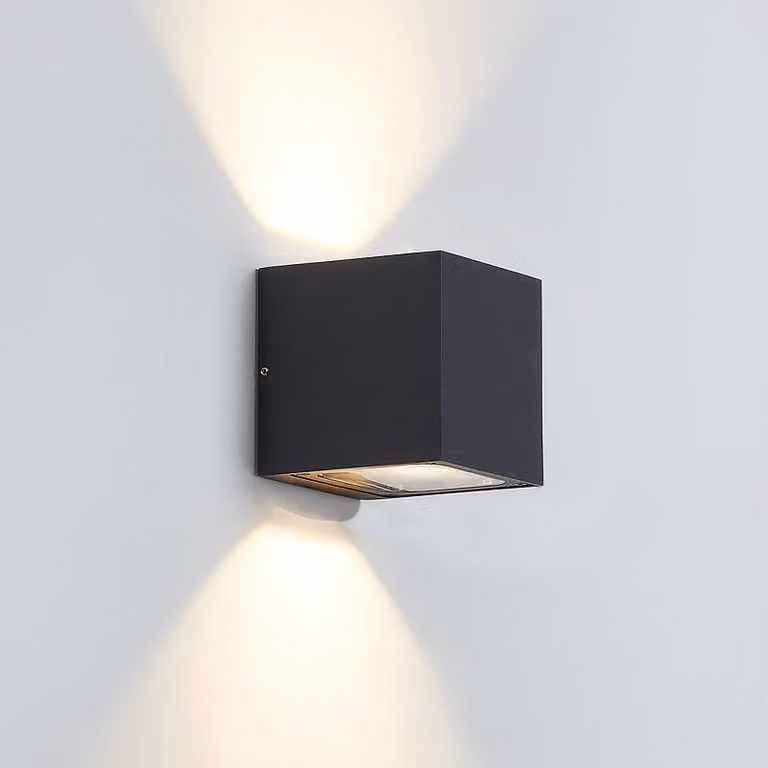 Applique da esterni a LED Merjem Lucande, Alluminio / Grigio / Zincato, Alluminio, Moderno, Applique LED da esterni