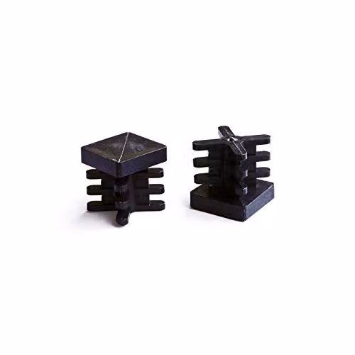 Puntale Alettato 20 x 20 mm Nero