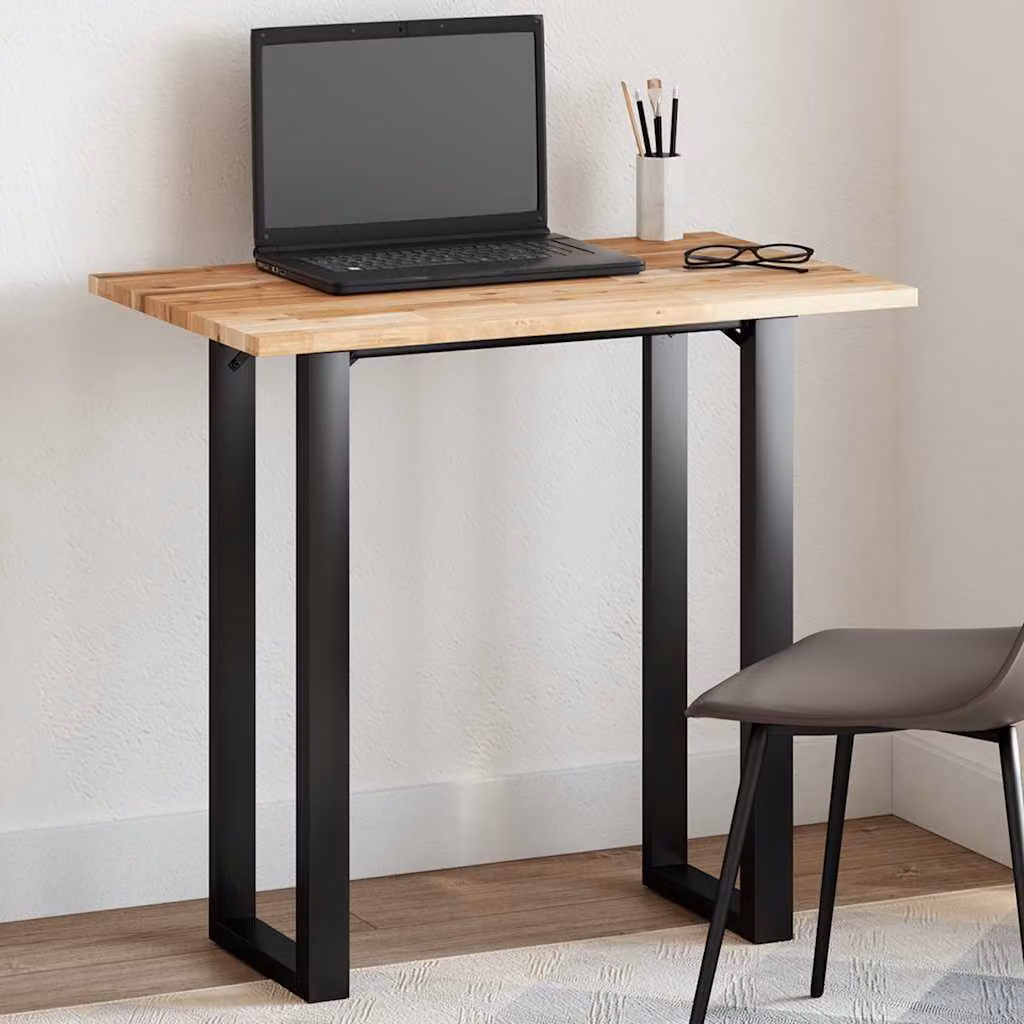 Piano Tavolo Rettangolare in Legno Massello di Acacia Marrone vidaXL L: 60 cm, P: 50 cm, H: 2 cm