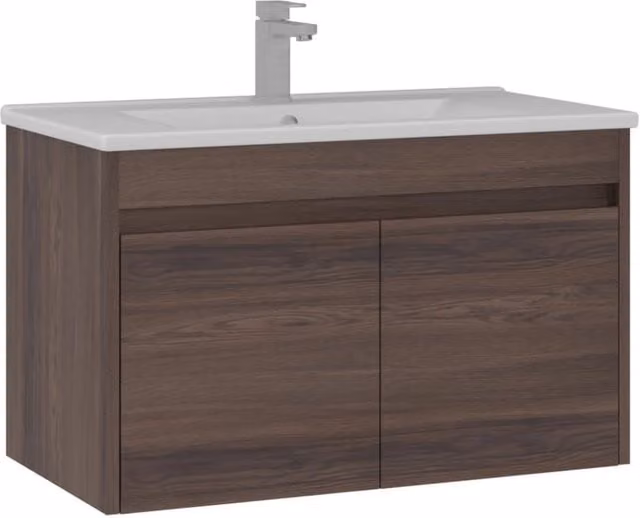 Mobile lavabo "Side 85 v2" - 85 x 45 x 52 cm - Noce scuro