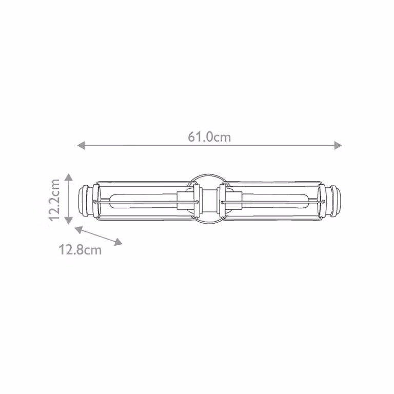HINKLEY Applique da parete Masthead, dimmerabile, Chiaro / Trasparente, Bagno, Metallo, Moderno, Applique