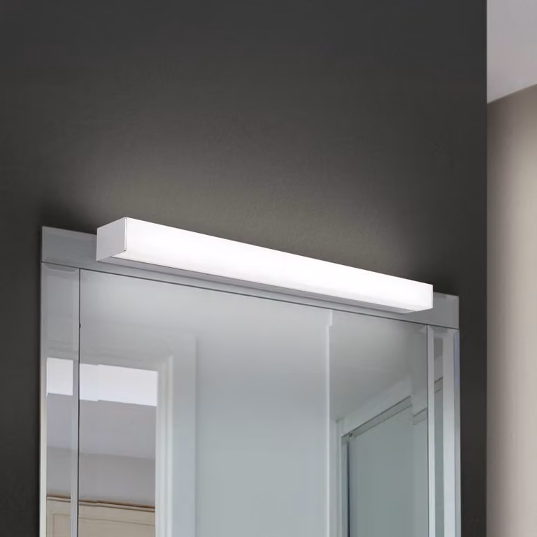 ORION Applique da parete Horizon, Cromo / Argento, Bagno, Alluminio, Applique