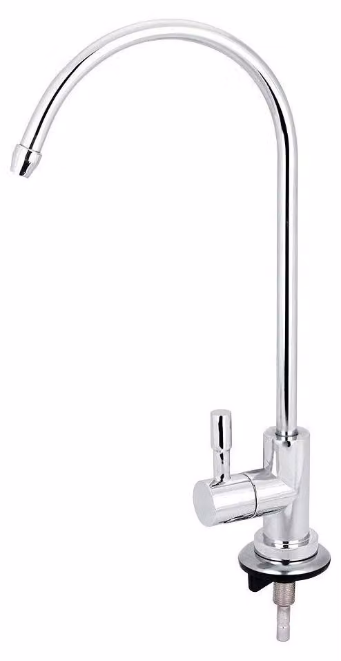 Solidchoice - Rubinetto per cucina in acciaio inossidabile - Design a collo di cigno - Rotazione a 360° - Collegamento rapido - Filtro per acqua potabile - Design elegante - Rubinetto
