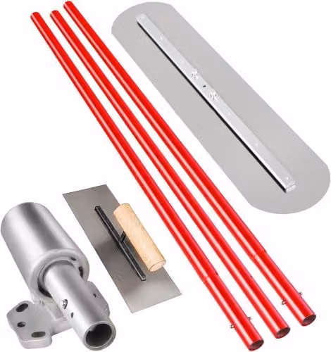 VEVOR Frattone in Acciaio Inox Argento per Cemento, Cazzuola Galleggiante con Staffa Regolabile, L: 90 cm x P: 20 cm