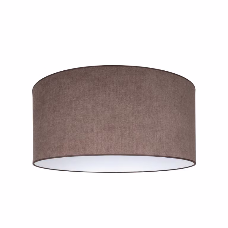 Paralume Roller, marrone, Ø 50 cm, altezza 30 cm Roller Duolla, Marrone / Ruggine, Tessuto / Stoffa / Seta