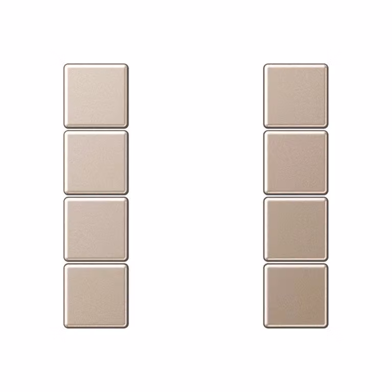 Jung A504TSACH Set di pulsanti quadruplo, completo, color champagne