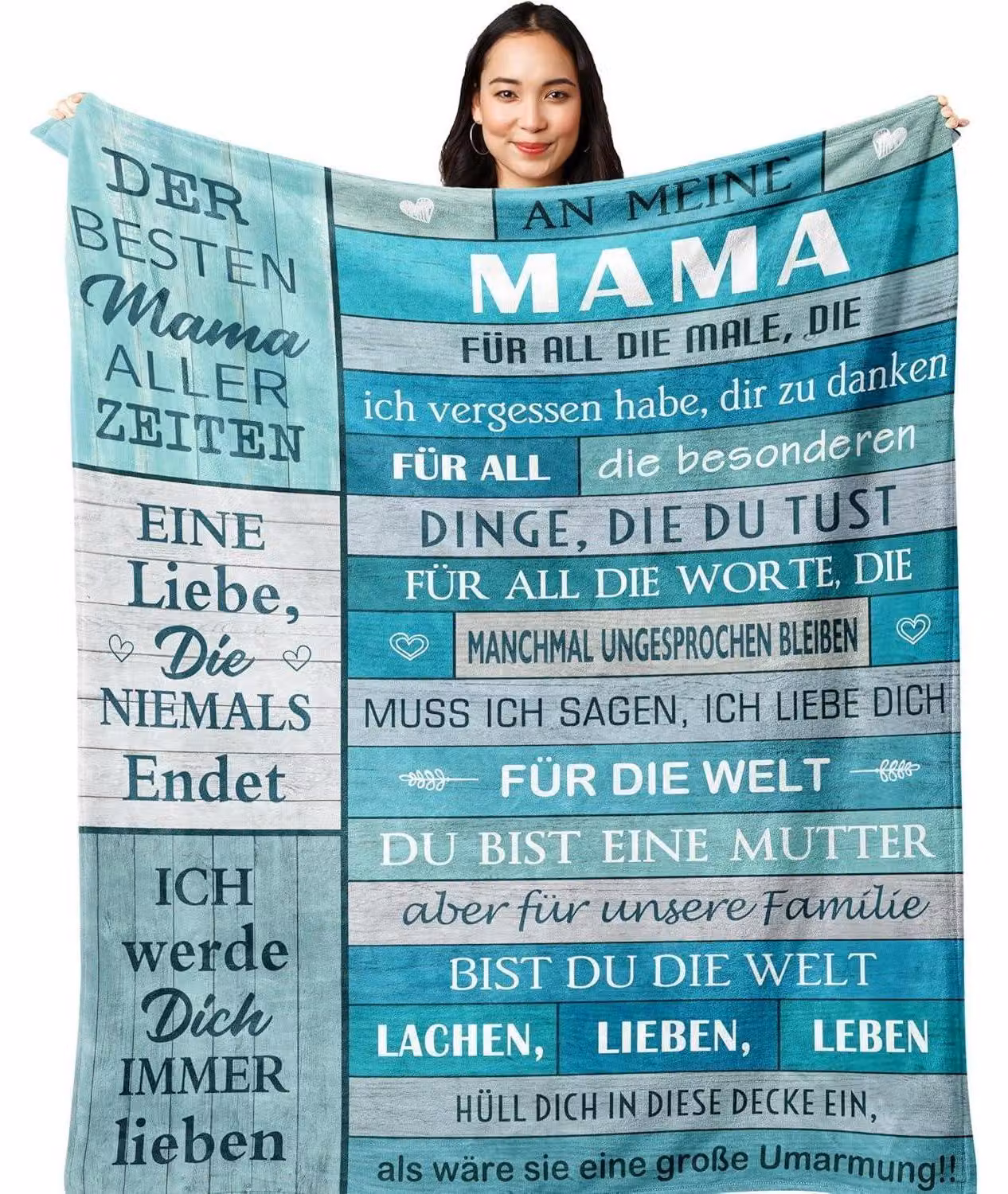 Coperta in flanella, dimensioni 200x150 cm, ideale come regalo per la festa della mamma, il compleanno o altre occasioni