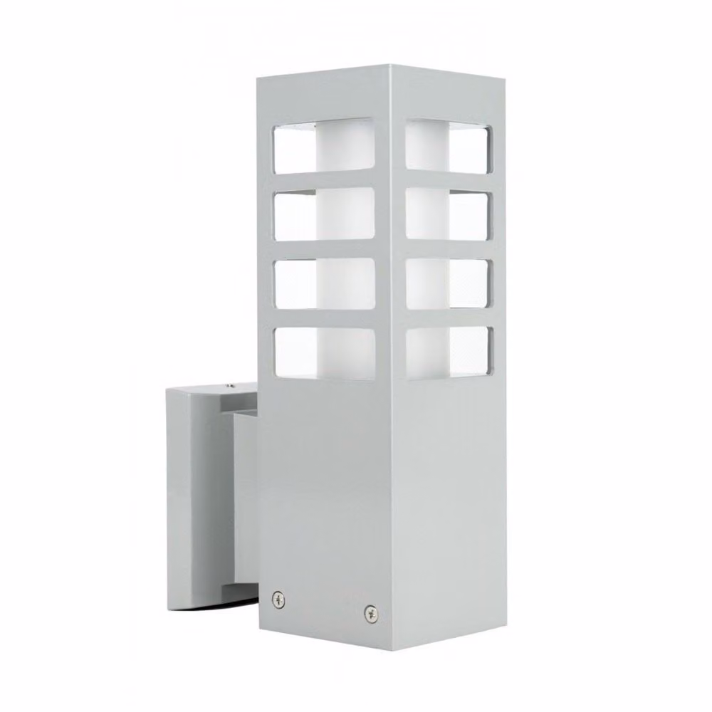 Lampada da parete in alluminio per esterni 1xE27 argento IP54 SU-MA RADO RADO III K AL