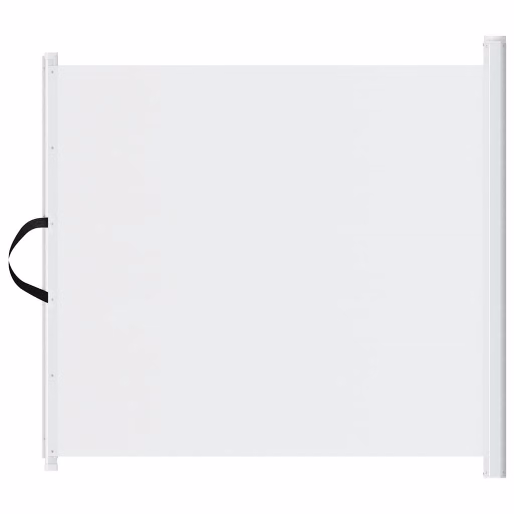 Cancelletto Retrattile per Animali Domestici Bianco 117,5x125cm
