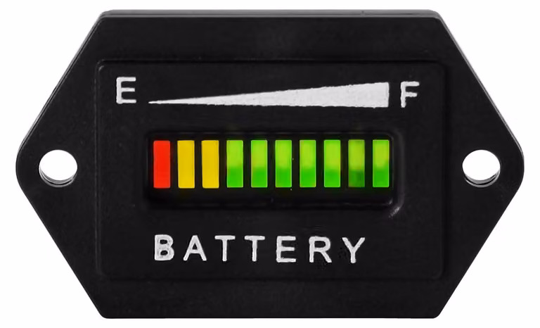 Indicatore LED a 36V per batterie al piombo-acido, con 10 livelli di indicazione